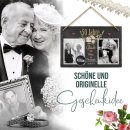 Schiefertafel mit Fotos zur goldenen Hochzeit - 50 Jahre...