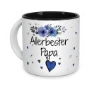 Pott-Tasse - Allerbester Papa - Innen Schwarz