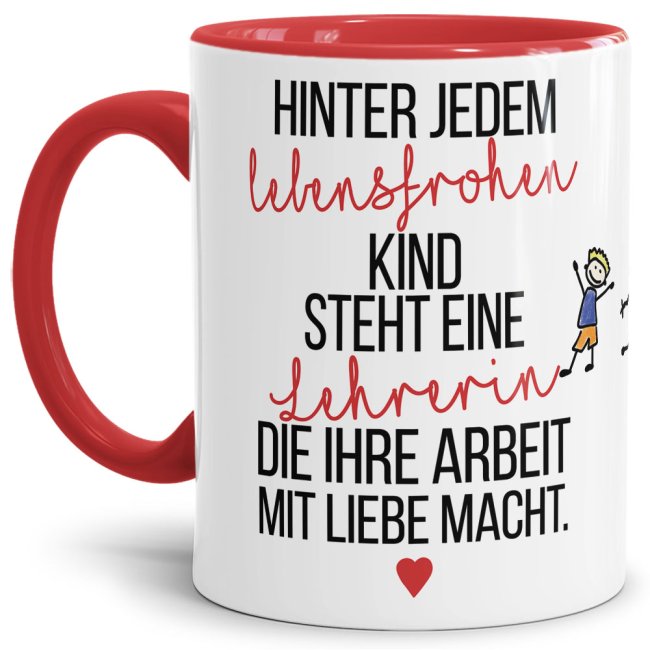 Tasse - Lehrerin, die ihre Arbeit liebt