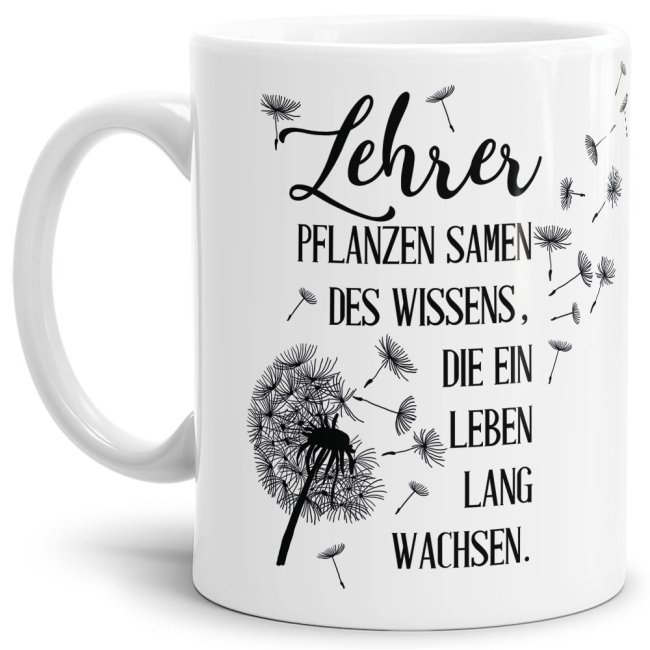 Tasse - Lehrer pflanzen Samen des Wissens