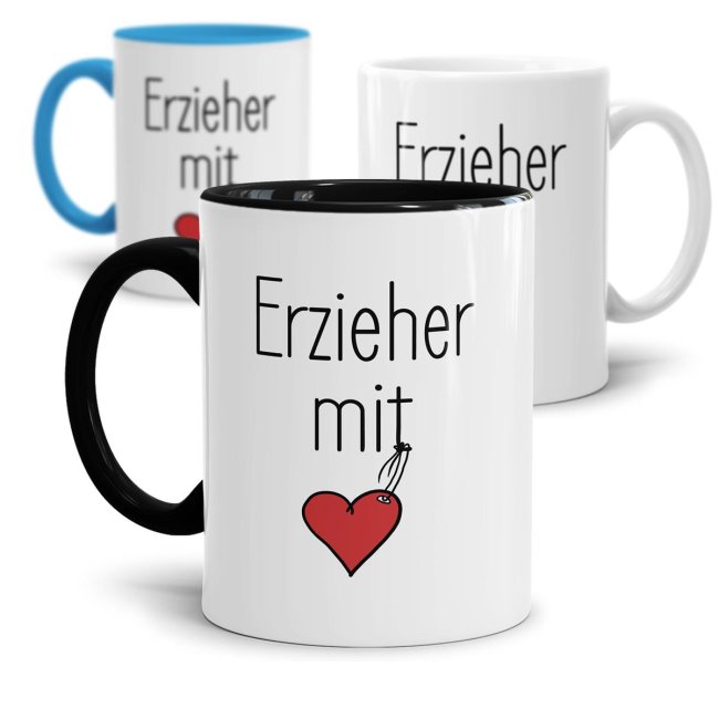 Tasse f&uuml;r Erzieher - Erzieher mit Herz