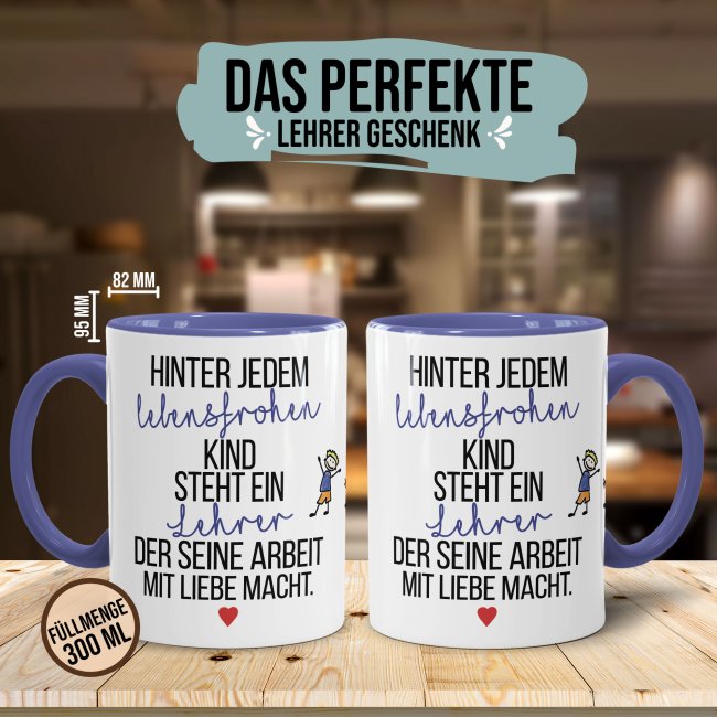 Tasse - Hinter jedem Kind steht ein Lehrer