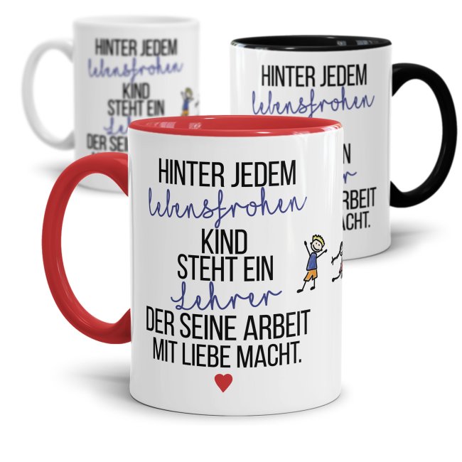 Tasse - Hinter jedem Kind steht ein Lehrer