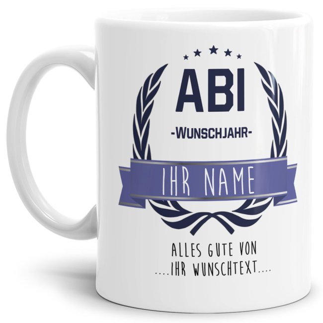 Tasse - Abi 20XX - mit Wunschname