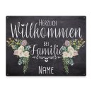 Outdoorschild - Herzlich Willkommen bei Familie - Name -...