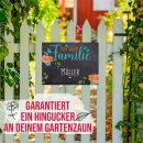 Outdoorschild - Hier wohnt Familie - Name -...