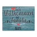 Outdoorschild - Herzlich willkommen bei Familie - Name -...