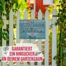 Outdoorschild - Herzlich willkommen bei Familie - Name -...