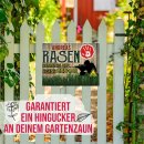 Outdoorschild - Rasen betreten auf eigene Gefahr - Name