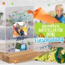 Foto auf Acryl mit Holzsockel - Ab jetzt ein Schulkind -...