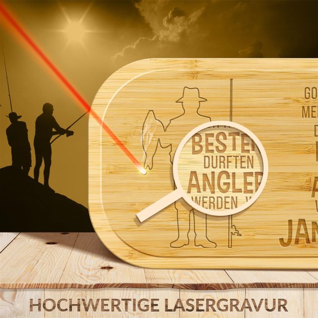 Brotdose mit Name gravieren - Der beste Angler