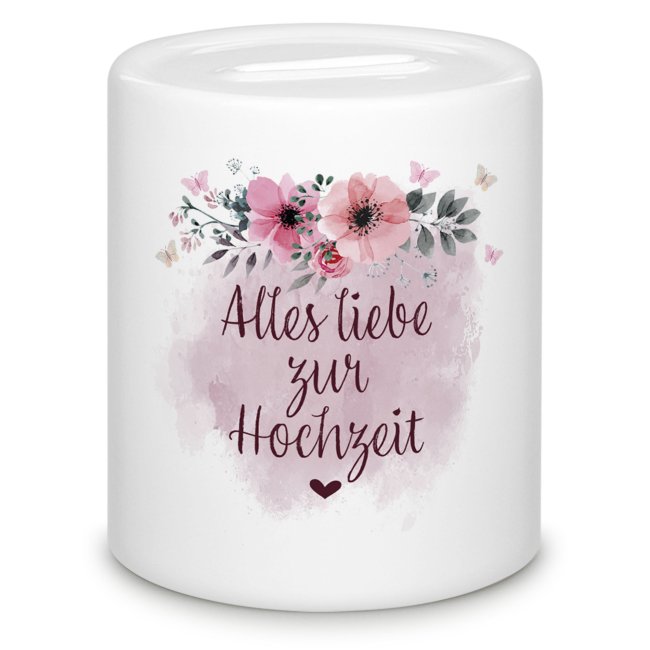 Spardose zur Hochzeit - Alles Liebe