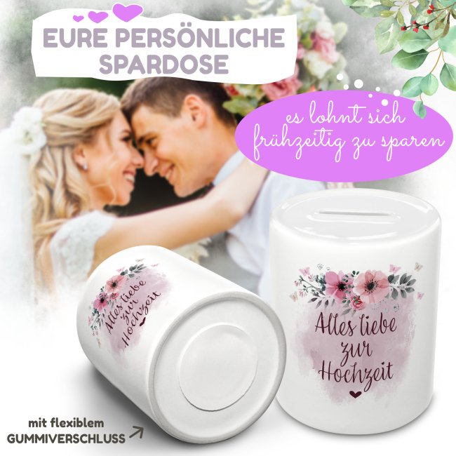 Spardose zur Hochzeit - Alles Liebe