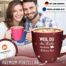Mahlwerck Tasse mit Gravur - Liebe meines Lebens - mit...