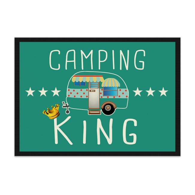 Lustige Fu&szlig;matte Camping - Camping King