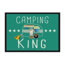 Lustige Fu&szlig;matte Camping - Camping King