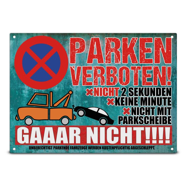 Hinweis-Outdoorschild - Parken verboten