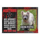 Hunde-Outdoorschild - Du siehst mich nicht aber ich bin...