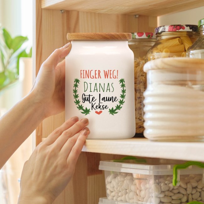Personalisierte Vorratsdose mit Spruch Finger weg Print Royal, 24,95