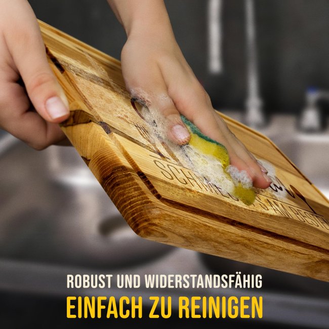 Gro&szlig;es Schneidebrett mit Gravur - Bei Mama schmeckts am besten