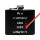 Flachmann personalisierbar mit Textgravur - 140 ml in...