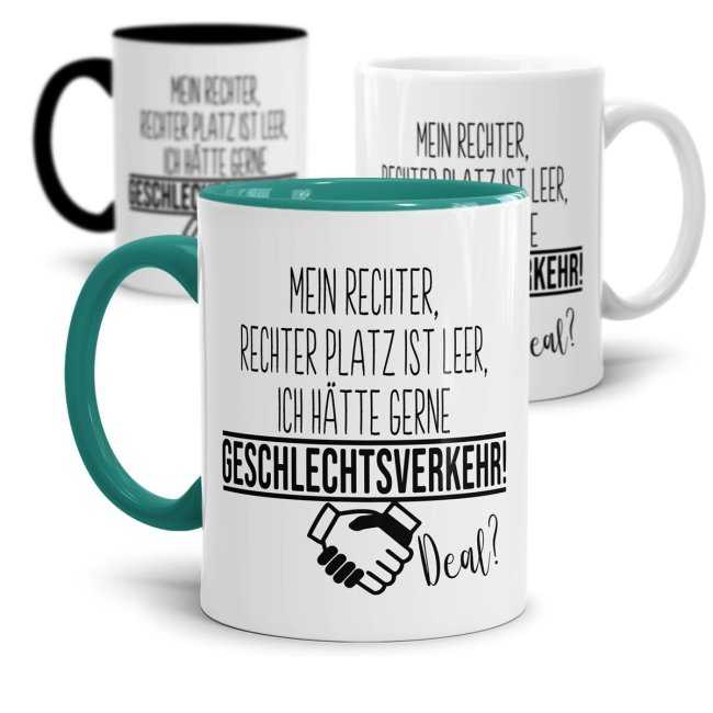 Tasse - Mein rechter Platz ist leer