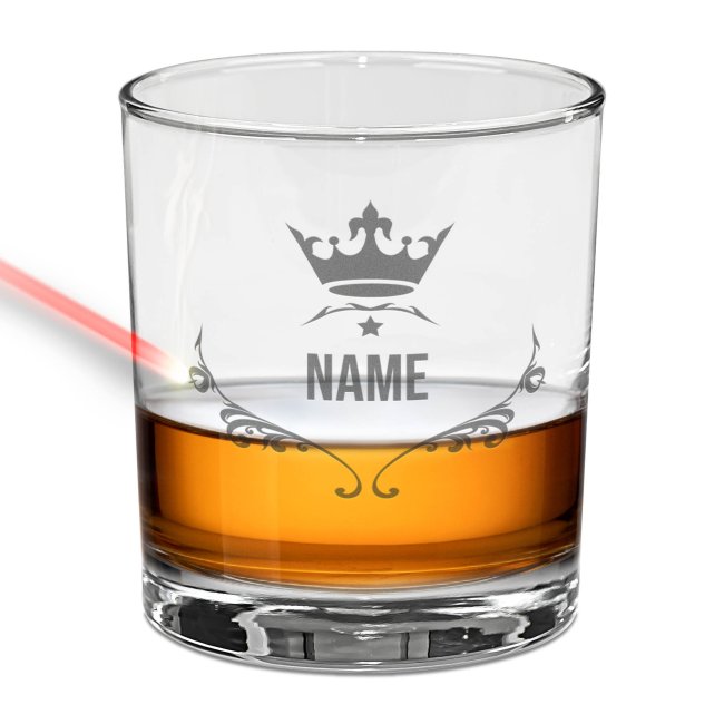 Whiskyglas - Krone-Name - 300 ml