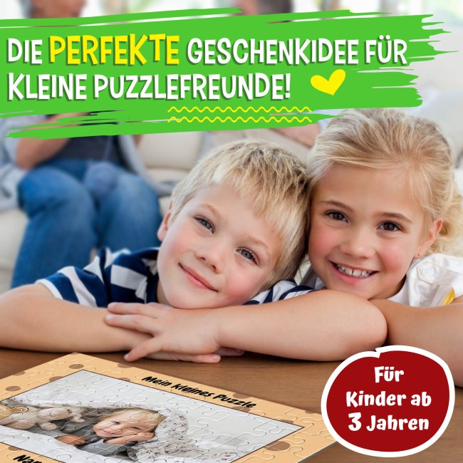 Fotopuzzle f&uuml;r Kinder selbst gestalten - Mein kleines Puzzle mit Name - Tier - mit Name