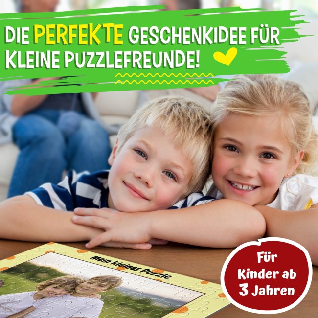 Fotopuzzle f&uuml;r Kinder selbst gestalten - Mein kleines Puzzle mit Name - Affe - 120 Teile