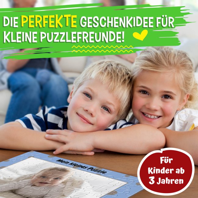 Fotopuzzle f&uuml;r Kinder selbst gestalten - Mein kleines Puzzle mit Name - Giraffe - 120 Teile