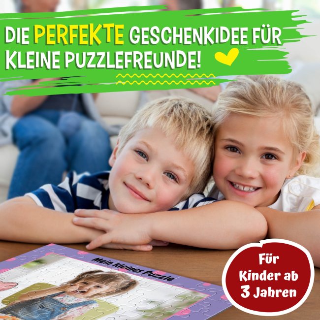 Fotopuzzle f&uuml;r Kinder selbst gestalten - Mein kleines Puzzle mit Name - Katze - 192 Teile