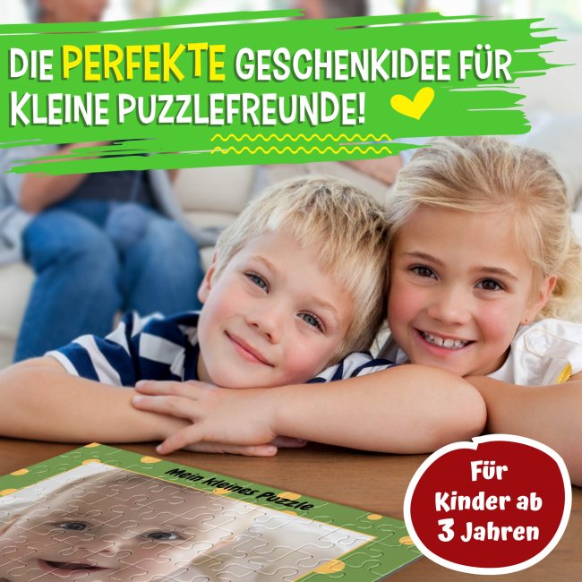 Fotopuzzle f&uuml;r Kinder selbst gestalten - Mein kleines Puzzle mit Name - Pinguin - 120 Teile