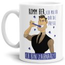 Berufe-Tasse - Ich Polier dir die Fresse - bin Zahnarzt