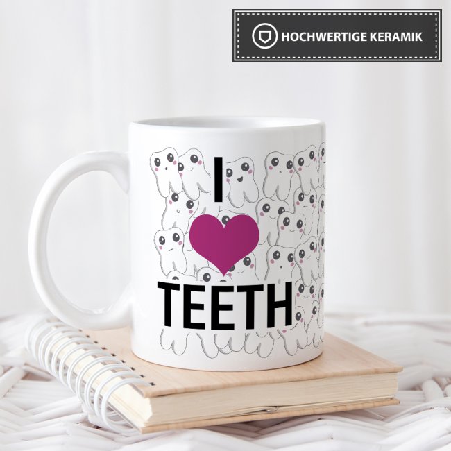 Berufe-Tasse - I Love Teeth