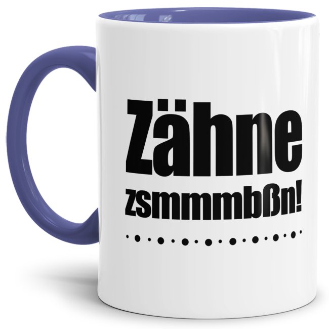 Berufe-Tasse - Zähne zusammenbeißen! - Cambridge Blau