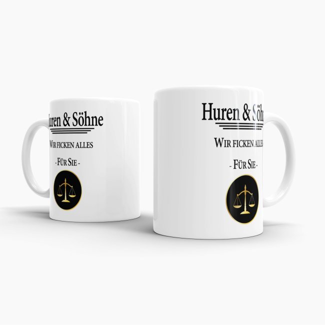 Berufe-Tasse - Anwalt - Huren &amp; S&ouml;hne