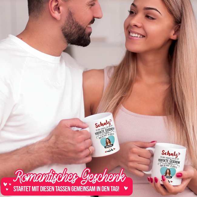 Tasse - Das perfekte Geschenk mit Foto - Innen &amp; Henkel Schwarz