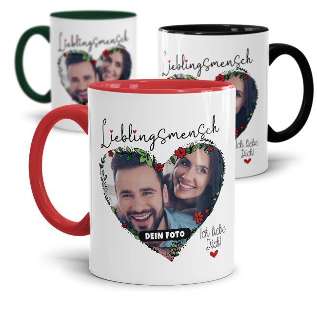 Tasse - Lieblingsmensch mit Foto - Ich Liebe Dich -