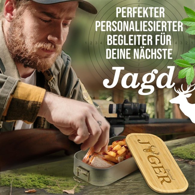 Brotdose mit Gravur - J&auml;ger Original