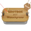 Gro&szlig;e Brotdose mit Gravur - mit Wunschtext in 5...