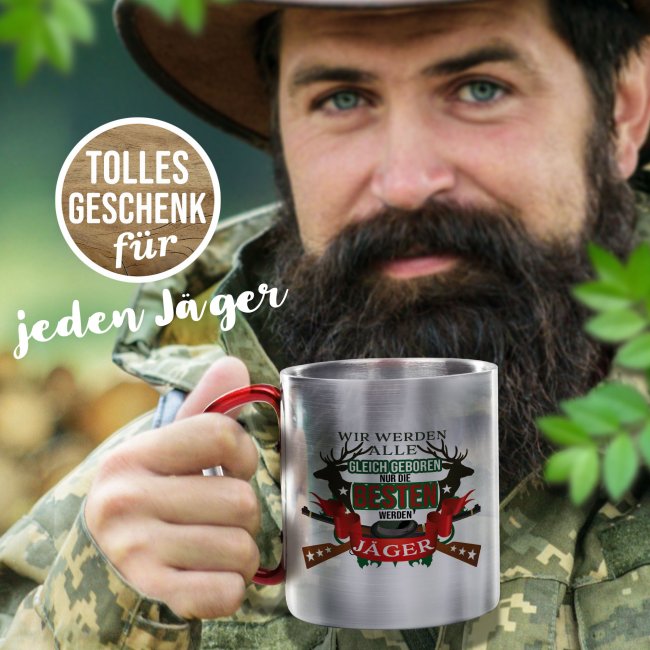 Karabiner Tasse - Nur die Besten werden J&auml;ger