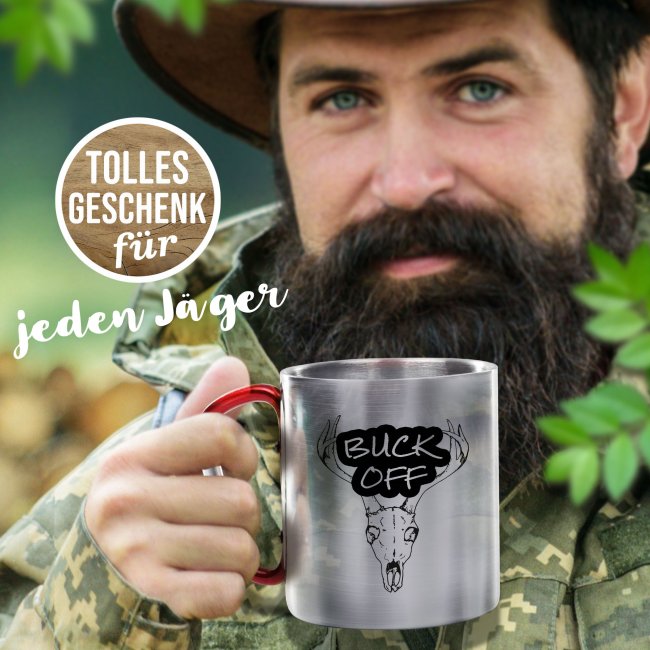 Karabiner Tasse f&uuml;r J&auml;ger - Buck Off