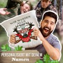 Kissen - Nur die Besten werden J&auml;ger - Wei&szlig;...