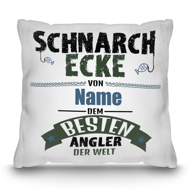 Kissen - Angler - Schnarch Ecke - mit Name personalisierbar