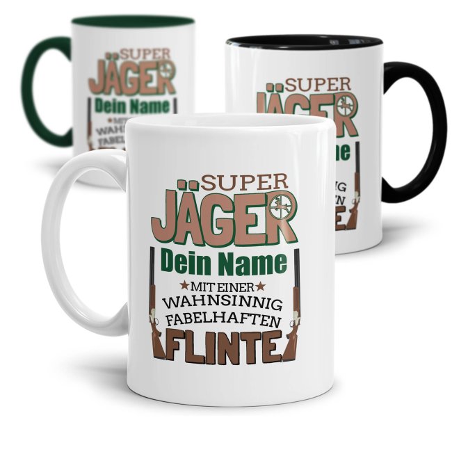 Tasse - Super J&auml;ger - mit Name personalisierbar