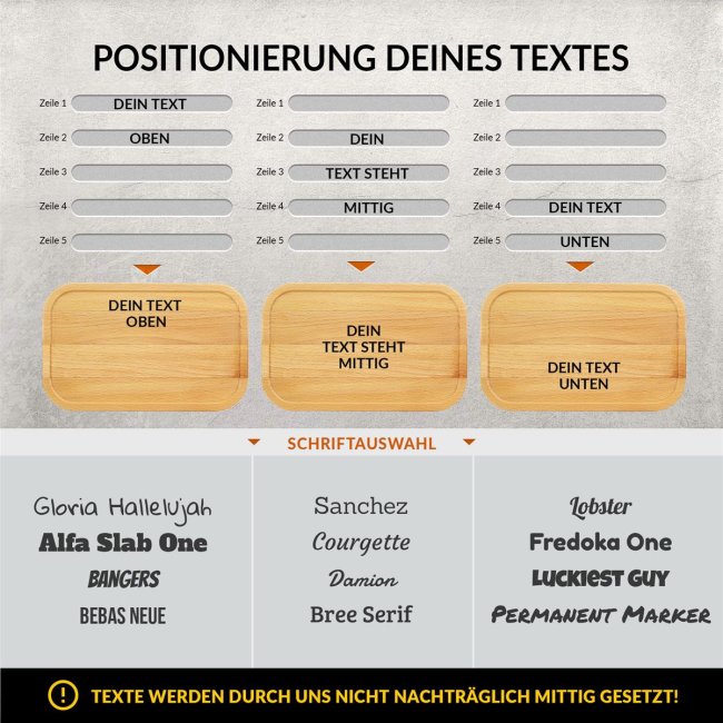 Gro&szlig;e Brotdose aus Edelstahl mit Wunschtext - 1000 ml