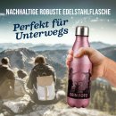 Edelstahl-Trinkflasche mit Glitzer Effekt selbst gestalten