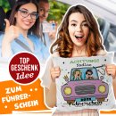 Spruch-Kissen mit lustigem Spruch - mit Foto, Name und...