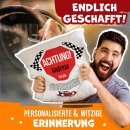 Kissen mit witzigem Spruch - mit Name - zum bestandenen...