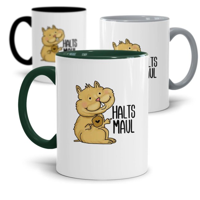 Lustige Hamster Tasse - Halts Maul